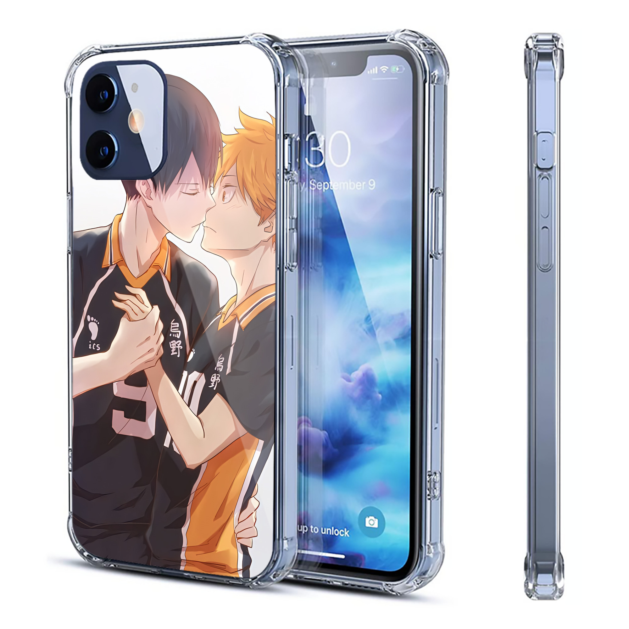 （画像用） ハイキュー!! Haikyu!! 【iPhone 12シリーズ対応】透明スマホケース（クリアソフトケース）